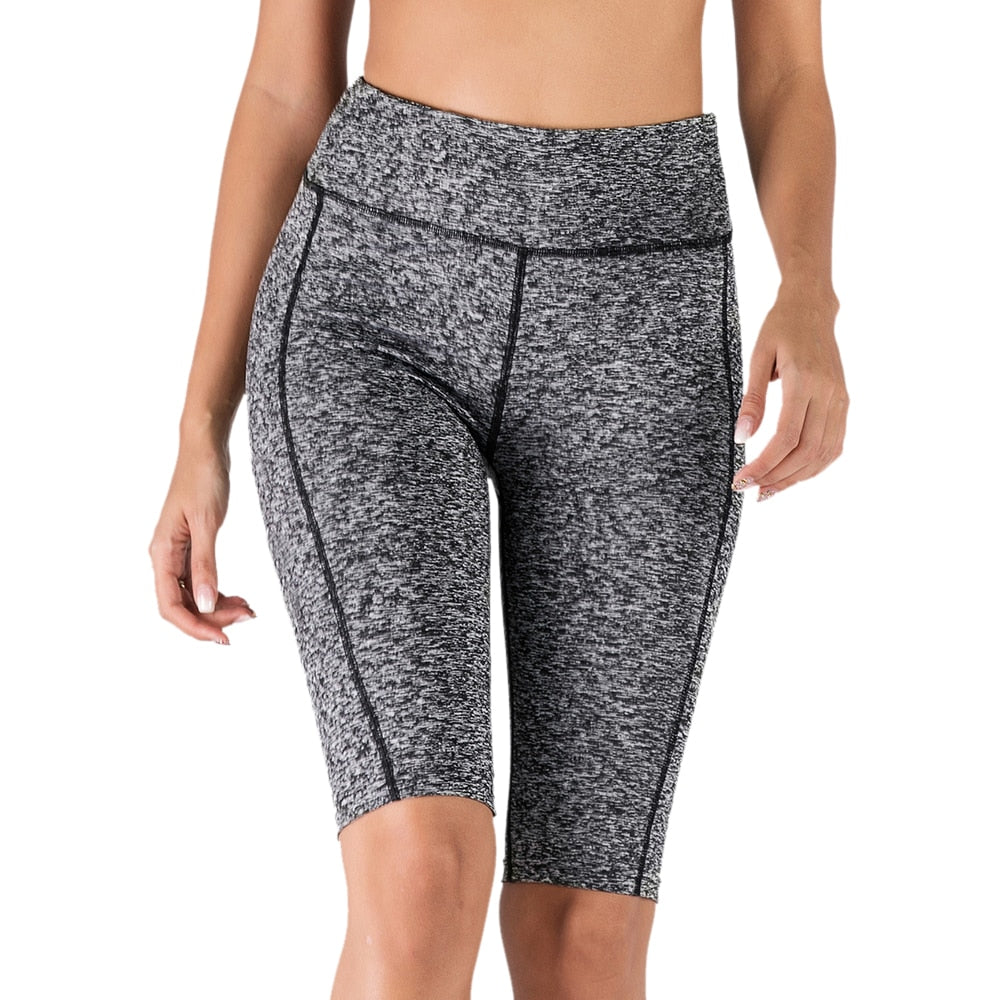 Sexy Women Stretch Biker Shorts Workout Leggings Neon Green Black Athletic Workout Fitness Jogger High Waist Yoga Shorts-1